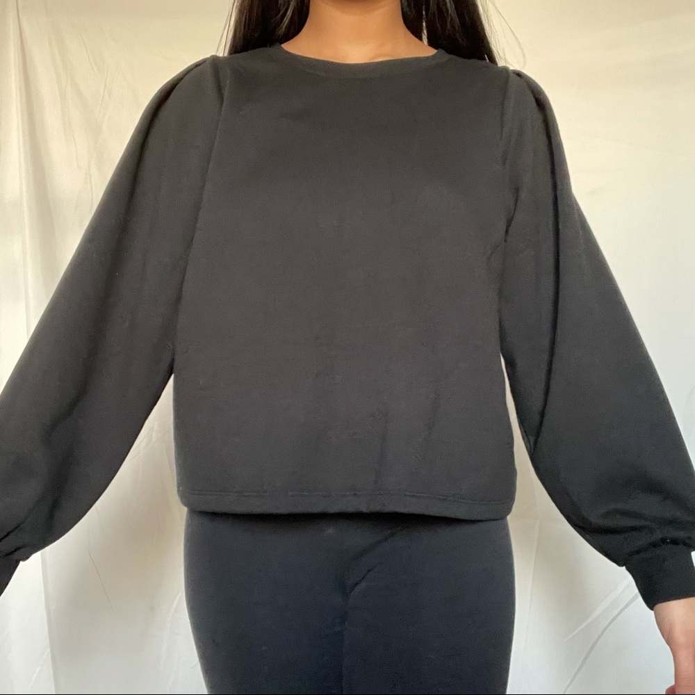 black sweater